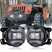 Load image into Gallery viewer, FOG Lights 'KONG' 4" LED with DRL for Wrangler JK JKU JL Gladiator (pair)