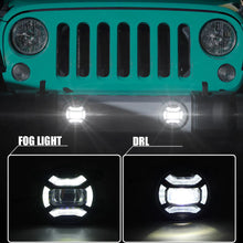 Load image into Gallery viewer, FOG Lights 'KONG' 4" LED with DRL for Wrangler JK JKU JL Gladiator (pair)