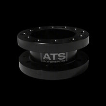 Load image into Gallery viewer, Black metal flange with ATS Motorsport branding on a white background