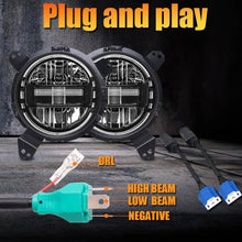 Load image into Gallery viewer, LED Headlights 'KONG' for Wrangler JL with DRL (pair with JL Adaptors) A+ 'Philips' LED