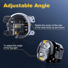Load image into Gallery viewer, FOG Lights 'Wind Tunnel' 4" LED WITH DRL for Wrangler JK JKU JL Gladiator (pair)