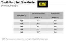 Load image into Gallery viewer, OMP KS-3 Kart Suit BLUE/WHITE/CYAN - YOUTH (Sizes 120-160)