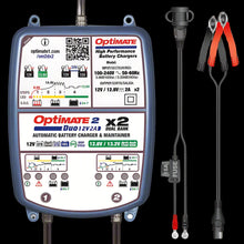 Load image into Gallery viewer, OPTIMATE 2 Duo - x2 DUAL Bank (Lithium / Standard) Car / Kart Battery Charger TM570
