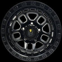Load image into Gallery viewer, (Set of 5) AMERICAN OUTLAW 'GIBB' 17" 9J - for Landcruiser 5x150 (-12) Matt Black Rims