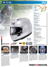 Load image into Gallery viewer, ARAI RX-7V EVO Motorcycle Helmet - Diamond White