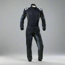 Load image into Gallery viewer, OMP TECNICA Hybrid Circuit Race Suit - Black/Fluro Yellow (Sizes 44-64) FIA 8856-2018