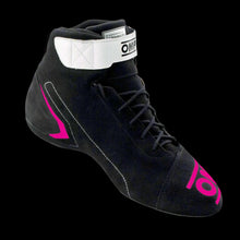 Load image into Gallery viewer, OMP 'FIRST' Circuit Racing Boots (Anthracite / Fluro Yellow) FIA 8856-2018