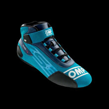 Load image into Gallery viewer, OMP KS-3 Kart Boots (Navy Blue / Cyan)