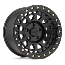 Load image into Gallery viewer, BLACK RHINO 'PRIMM' 17" - Matte Black with Brass Bolts (set of 5 Jeep 5x127) -0