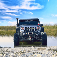 Load image into Gallery viewer, Headlights 'RED Avenger' LED DRL Halo for Wrangler JK JKU TJ (pair)
