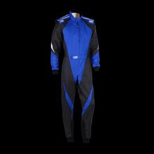 Load image into Gallery viewer, OMP KS-3X Kart Suit BLACK / ANTHRACITE - YOUTH (Sizes 120-160)