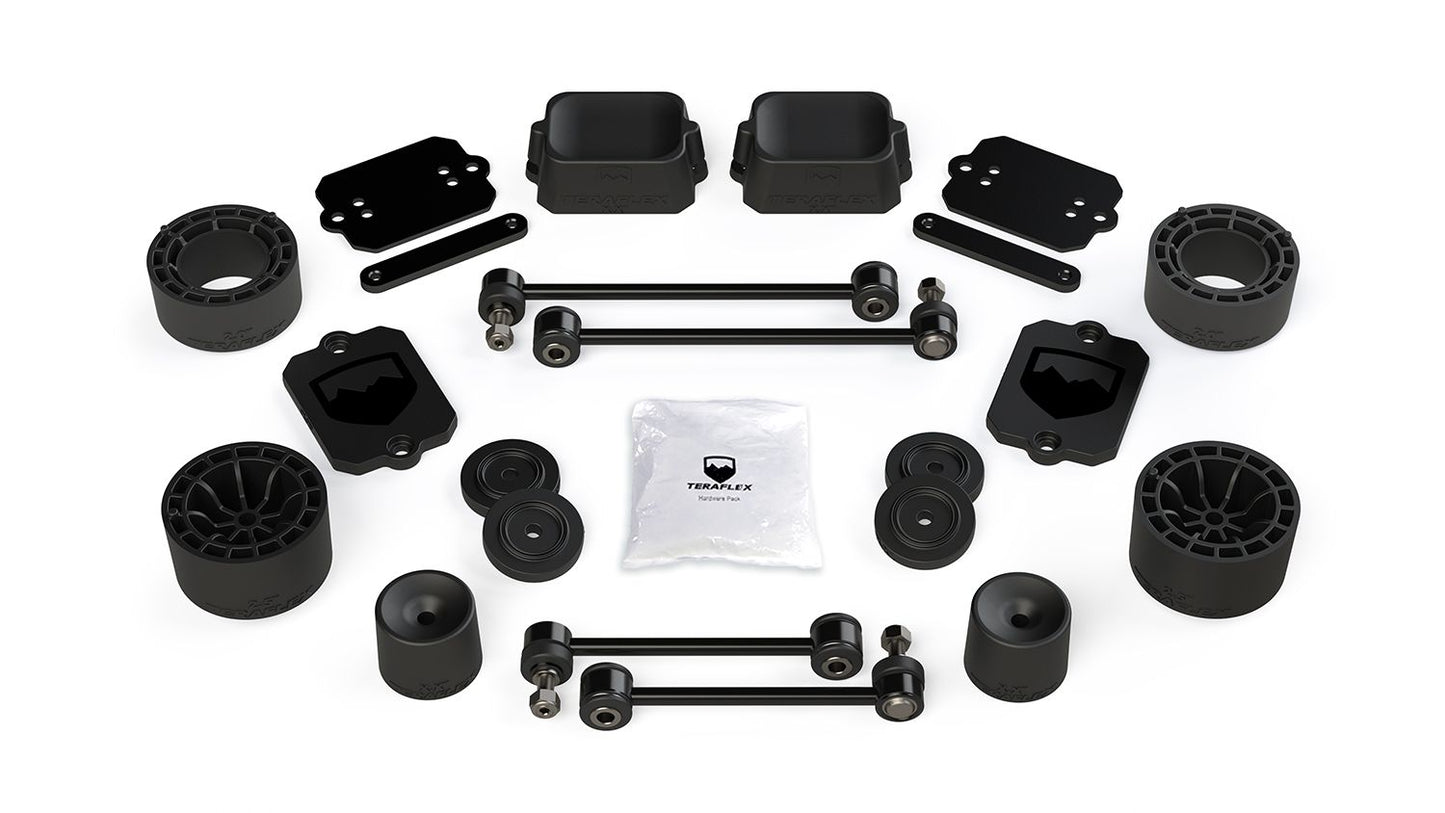 KIT ONLY: 2.5” Teraflex Performance Spacer Lift Kit (No shocks) for Wrangler 2dr JL / 4dr JLU