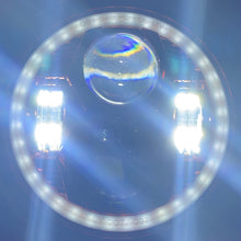 Load image into Gallery viewer, Headlights 'RED Avenger' LED DRL Halo for Wrangler JK JKU TJ (pair)