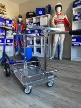 Load image into Gallery viewer, Collapsible KART TROLLEY / STAND - Chrome (Italy import)