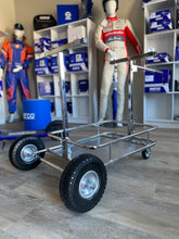 Load image into Gallery viewer, Collapsible KART TROLLEY / STAND - Chrome (Italy import)