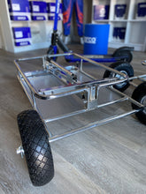 Load image into Gallery viewer, Collapsible KART TROLLEY / STAND - Chrome (Italy import)