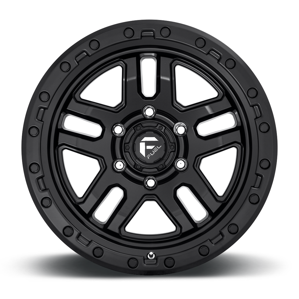 FUEL OFFROAD 'AMMO' 17" D700 - Matte Black 17" Rims 9J (set of 5 Jeep 5/127 -12) JK / JL