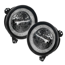 Load image into Gallery viewer, Headlights "9" RGB 'DIAMOND' for Wrangler JL / JLU with DRL (App Controlled) A+ LED
