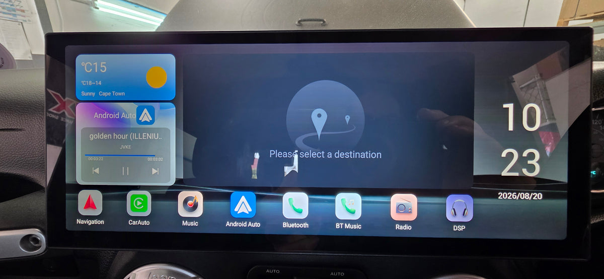 NEW 12.3″ PREMIUM Apple Car Play Upgrade for Jeep Wrangler JK/JKU 2008-2018 (INSTALLED with REVERSE CAM) with Android Auto
