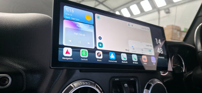 NEW 12.3″ PREMIUM Apple Car Play Upgrade for Jeep Wrangler JK/JKU 2008-2018 (INSTALLED with REVERSE CAM) with Android Auto