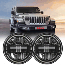 Load image into Gallery viewer, LED Headlights 'KONG' for Wrangler JL with DRL (pair with JL Adaptors) A+ 'Philips' LED
