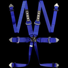 Load image into Gallery viewer, Blue racing harness strap set
