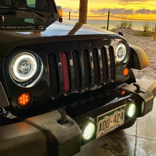 Load image into Gallery viewer, LED Headlights 'Dragons Eye'' for Wrangler JL with DRL (pair with JL Adaptors) A+ 'OSRAM' LED
