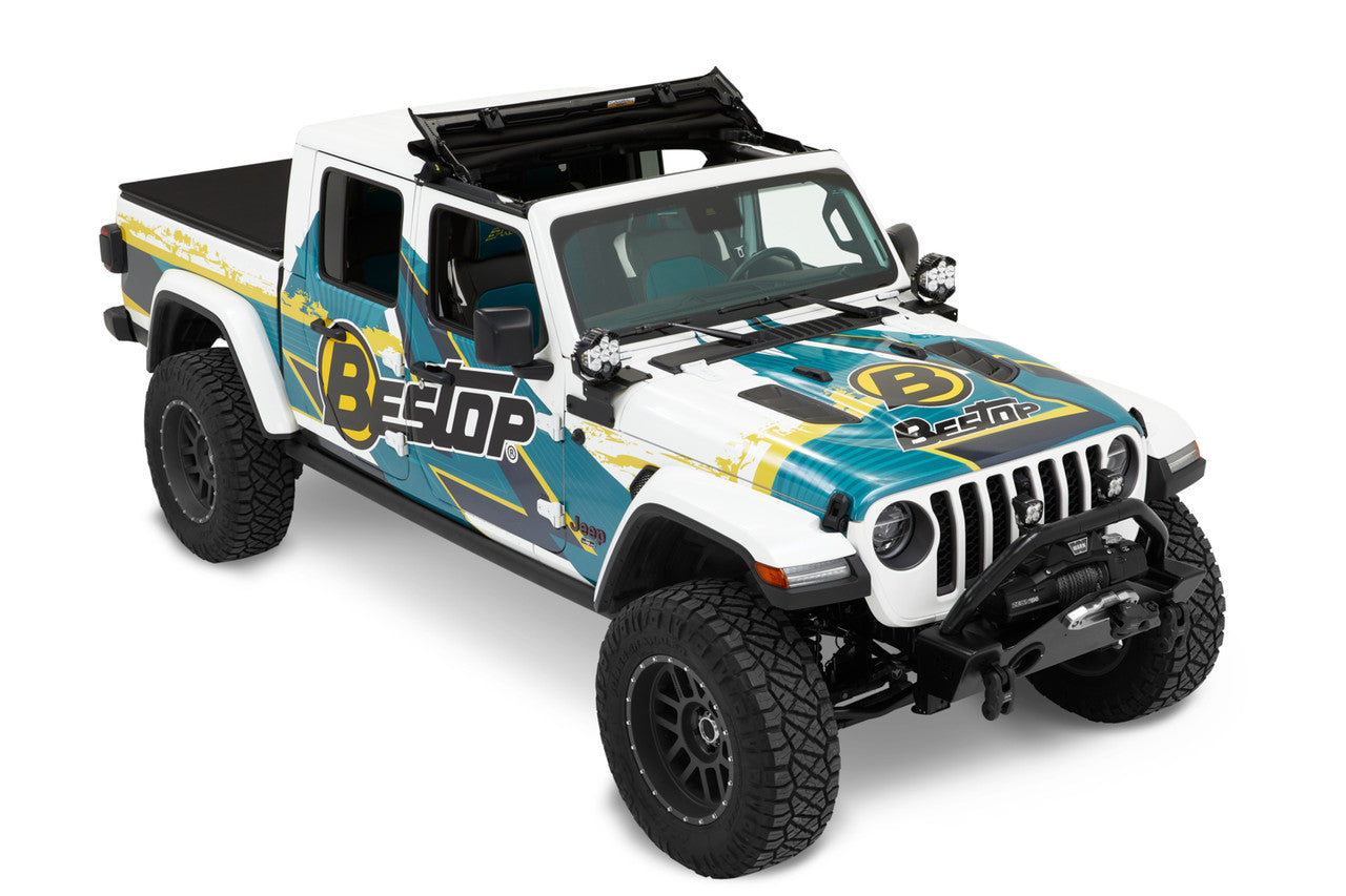 SUNRIDER Sun Roof FOR HARDTOP® - Black Twill for Jeep GLADIATOR JT by Bestop