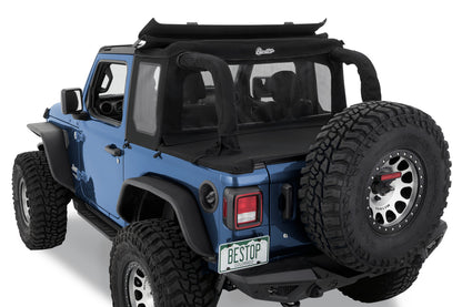 HALFTOP Soft Top with SUNRIDER - for Wrangler 4dr JLU by Bestop