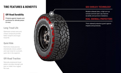 Yokohama Geolandar X-AT G016 33" All Terrain 285/70R17 (for 17" Rim) (set of 5)