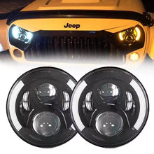 Load image into Gallery viewer, LED Headlights 'SideSlice' with DRL, Clone for Wrangler JK JKU TJ (pair)
