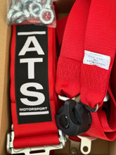 Load image into Gallery viewer, TRS 6 Point 'Magnum' Race Harness / Belts (FIA Homologated) - Red
