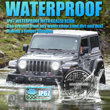 Load image into Gallery viewer, LED Headlights 'KONG JL-Style' with DRL for Wrangler JK JKU TJ (pair) A+ 'Philips' LED
