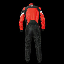 Load image into Gallery viewer, OMP KS-3X 'ART' Kart Suit BLACK / RED - Youth to Adult (Sizes 42-62)
