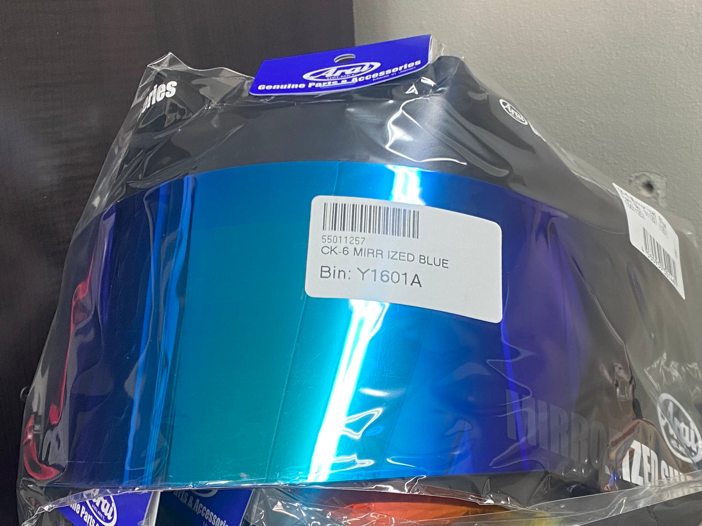 ARAI CK-6 Mirrorized Visor - Blue Iridium