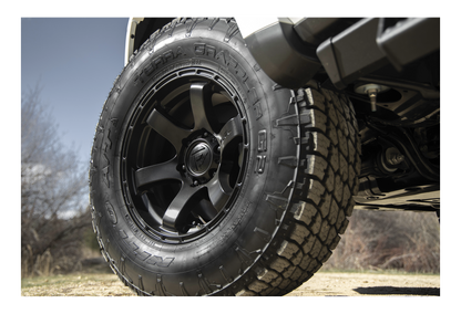 FUEL OFFROAD 'RUSH' D766 17" Rims for Hilux / Ranger / LC - Satin Black (1790 6/139.7 +1) set of 4