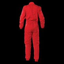 Load image into Gallery viewer, OMP Sport red racing suit on a white background
