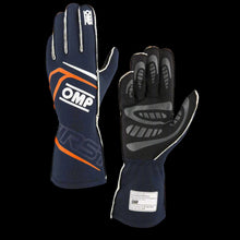 Load image into Gallery viewer, OMP 'FIRST' Circuit Racing Gloves - BLACK / FLURO YELLOW (FIA 8856-2018)

