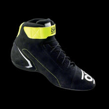 Load image into Gallery viewer, OMP 'FIRST' Circuit Racing Boots (Anthracite / Fluro Yellow) FIA 8856-2018
