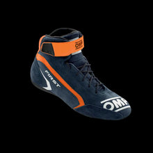 Load image into Gallery viewer, OMP 'FIRST' Circuit Racing Boots (Anthracite / Fluro Yellow) FIA 8856-2018
