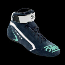Load image into Gallery viewer, OMP 'FIRST' Circuit Racing Boots (Anthracite / Fluro Yellow) FIA 8856-2018
