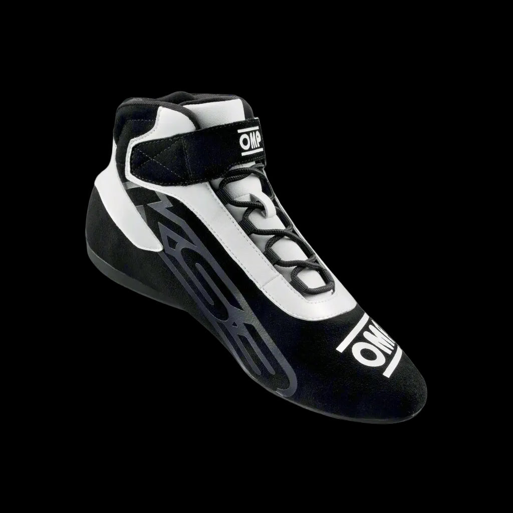 OMP KS-3 Kart Boots (Black / White)