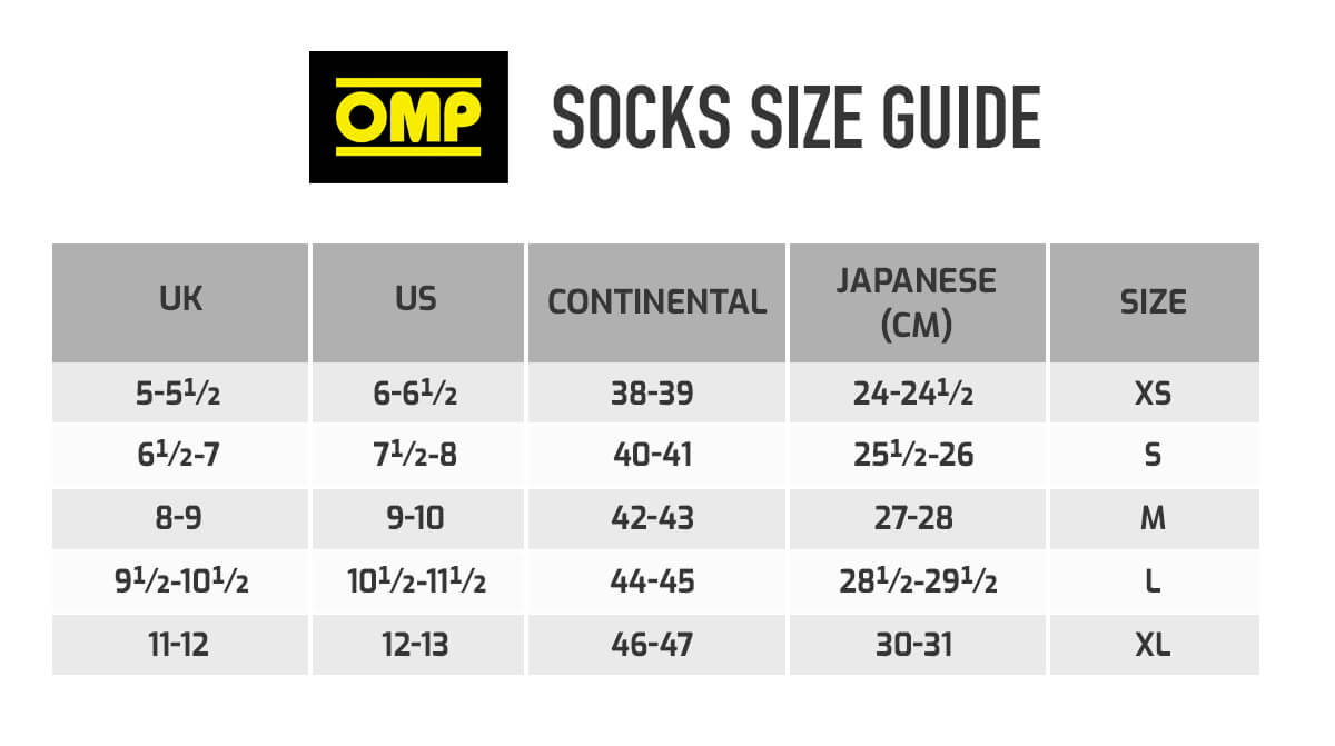 OMP 'ONE' SOCKS Circuit Racing FIA 8856-2018 - WHITE