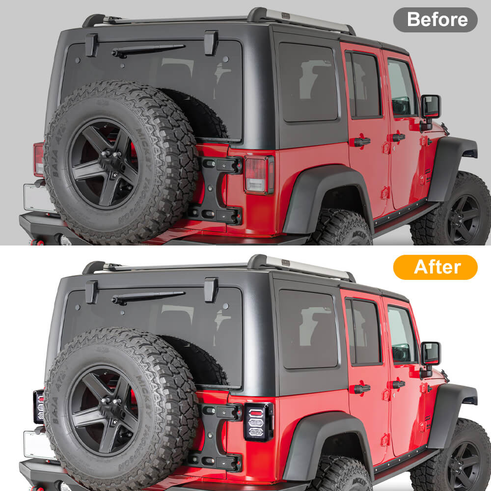 TAIL LIGHTS - HEX LED replacement for Wrangler JK JKU (pair)