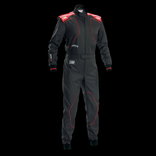OMP KS-4 Kart Suit 2026 BLACK/ RED - KIDS (Sizes 120-160)