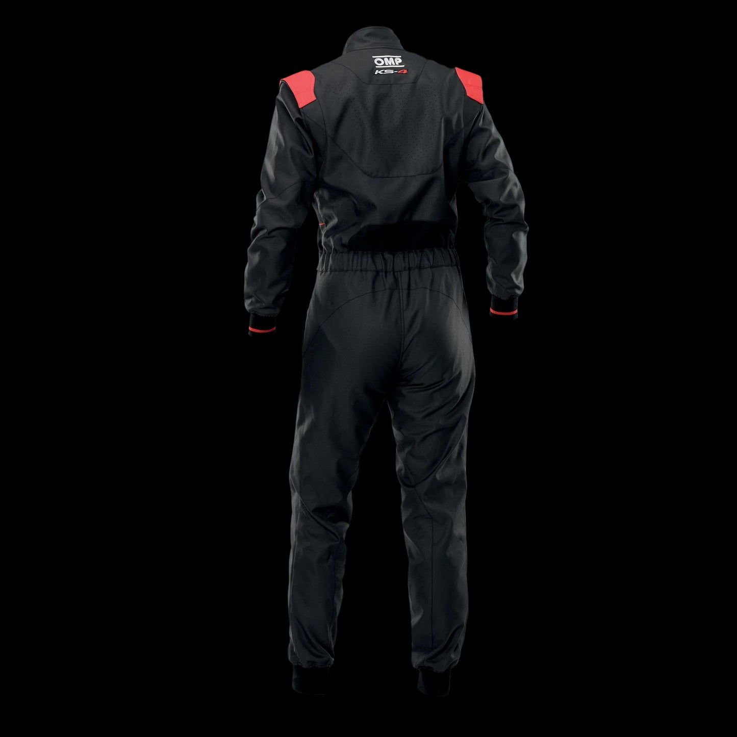 OMP KS-4 Kart Suit 2026 BLACK/ RED - KIDS (Sizes 120-160)