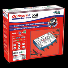 Load image into Gallery viewer, OPTIMATE 2 Duo - x4 QUAD Bank (Lithium / Standard) Car / Kart Battery Charger TM574
