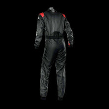 Load image into Gallery viewer, OMP KS-3R  'ART' Kart Suit BLACK / RED - Youth to Adult (Sizes 42-62)
