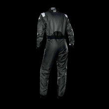 Load image into Gallery viewer, OMP KS-3R  'ART' Kart Suit BLACK / SILVER - Youth to Adult (Sizes 42-62)
