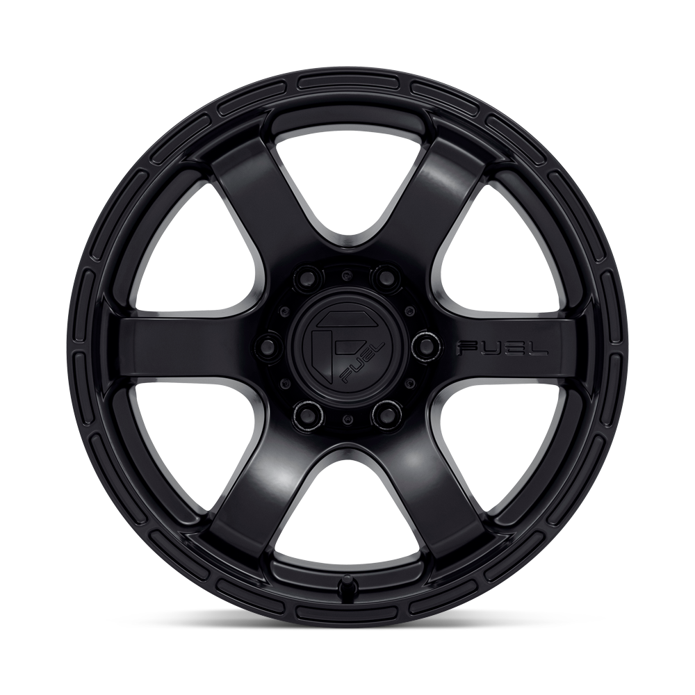 FUEL OFFROAD 'RUSH' D766 17" Rims for Hilux / Ranger / LC - Satin Black (1790 6/139.7 +1) set of 4